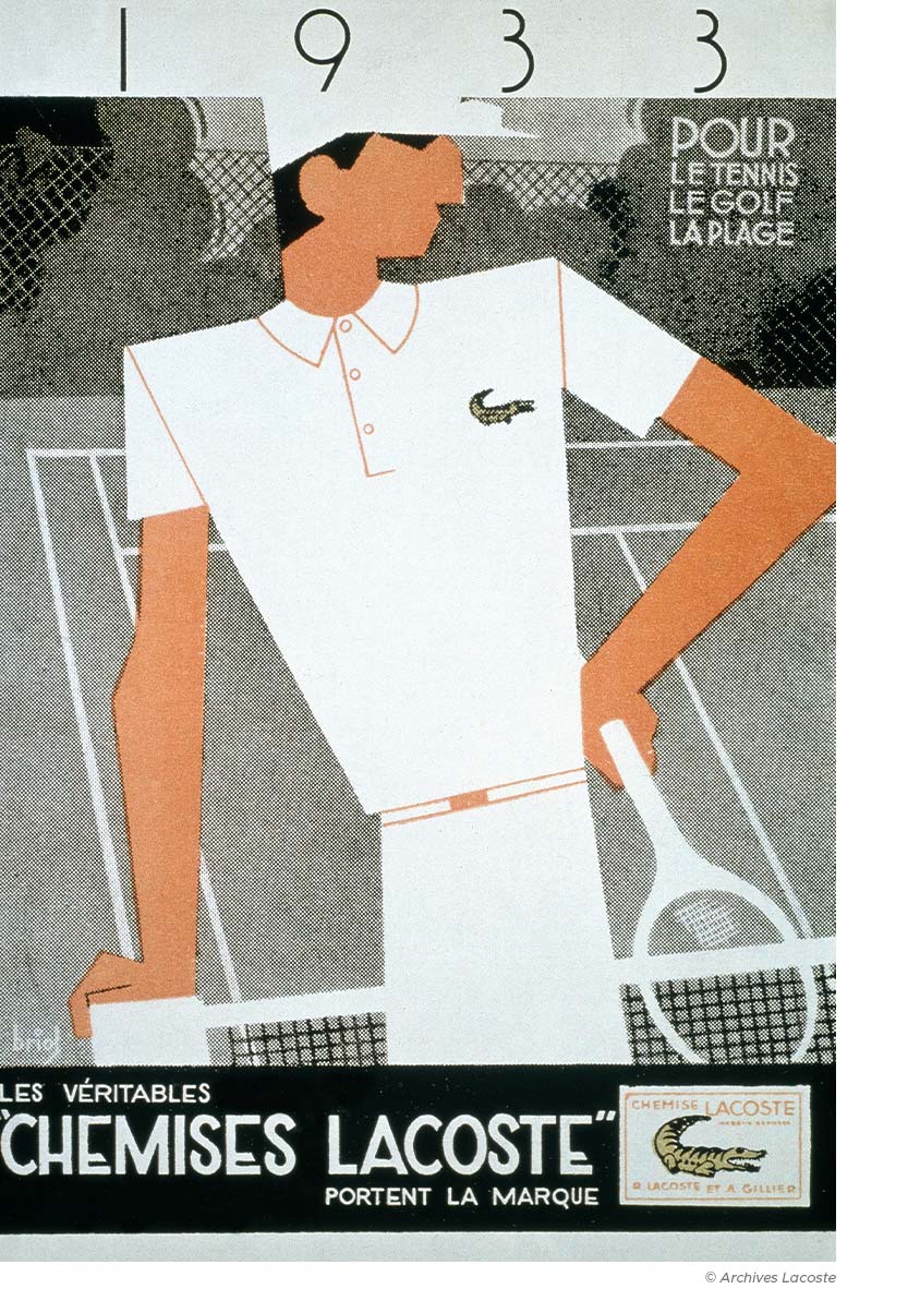 Advertising archive image Lacoste shirt